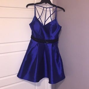 gorgeous royal blue homecoming dress